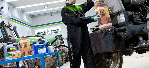 Tractor repair workshop